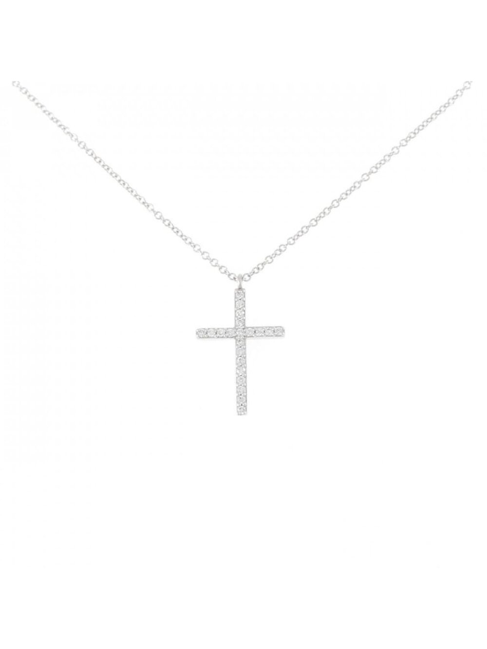 Tiffany & Co Metro Cross Medium Necklace